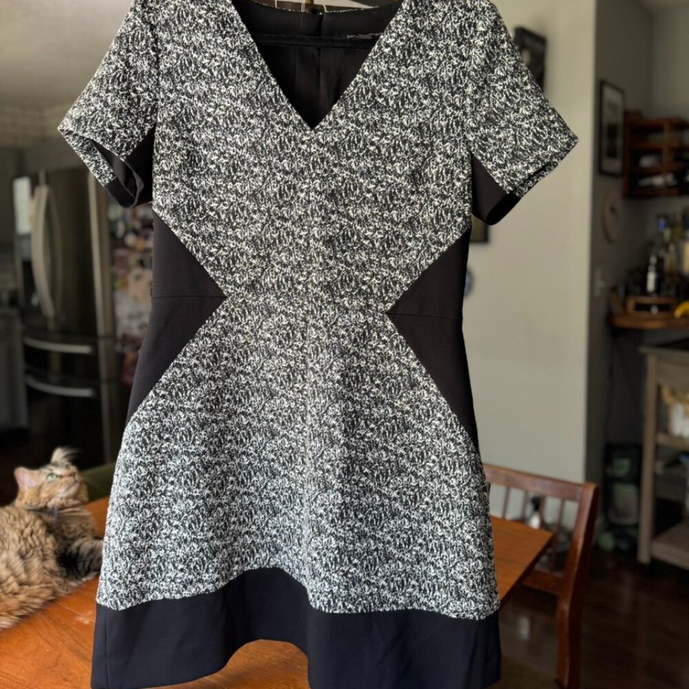 Banana Republic Colorblock Tweed Mini Dress